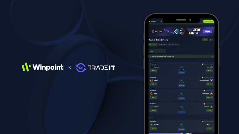 Winpoint.gg uvodi Tradeit balans kao novu vrstu nagrada
